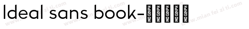 ldeal sans book字体转换